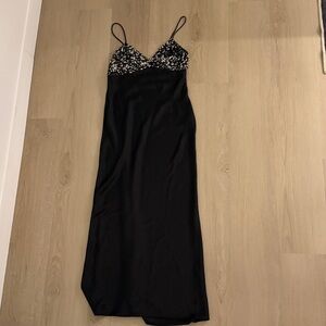 Zara Contrast Sequinned Slip Dress (item number 8741/269) - Medium
